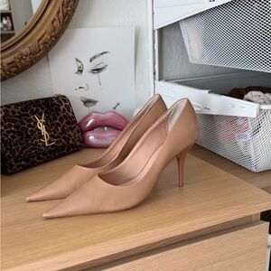 Tony Bianco Harri Nude leather heels
